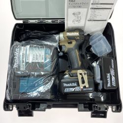 ## MAKITA マキタ 18V 充電式インパクトドライバ TD173DGXAB ブラウン 充電池2個・ケース付 充電器不具合 Bランク