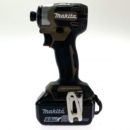  MAKITA マキタ 18V 充電式インパクトドライバ TD173DGXAB ブラウン 充電池2個・ケース付 充電器不具合