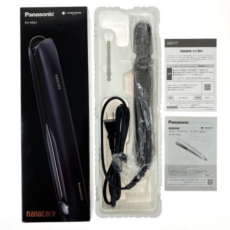  Panasonic パナソニック ストレートアイロン ナノケア EH-HS0J ブラック