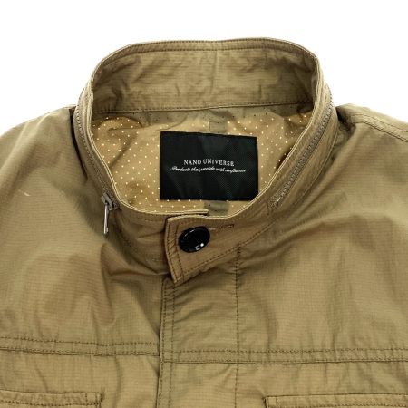  NANO UNIVERSE ナノユニバース 超軽量グラムレス M-65ブルゾン 668-0112014 ベージュ Lサイズ