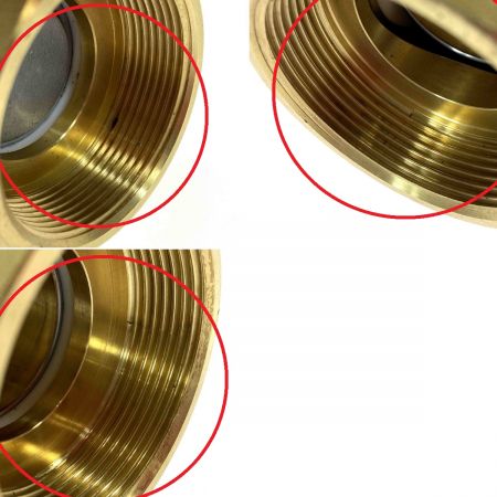  KITZ 400型 黄銅製3方2面シートボールバルブ TN-50A