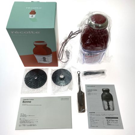  recolte カプセルカッター ボンヌ RCP-3 カーマインレッド 未使用品
