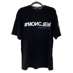 ## MONCLER GRENOBLE モンクレールグルノーブル Tシャツ H20978C00005 ブラック Sサイズ Bランク