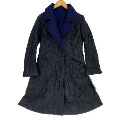  COS-NOSTRA ロングコート リバーシブル 572230D ネイビー x ネイビー サイズ40 タグ付き Aランク