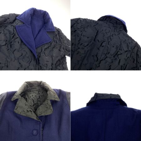  COS-NOSTRA ロングコート リバーシブル 572230D ネイビー x ネイビー サイズ40 タグ付き