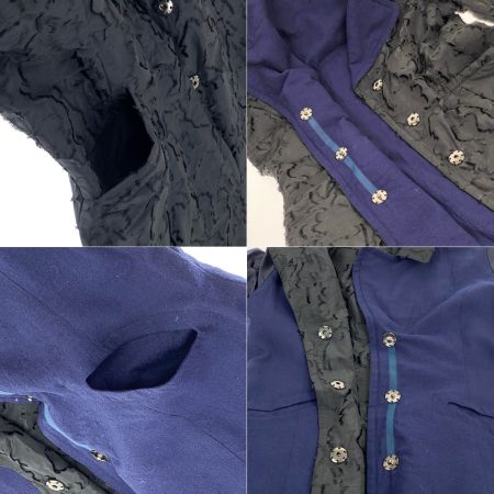  COS-NOSTRA ロングコート リバーシブル 572230D ネイビー x ネイビー サイズ40 タグ付き