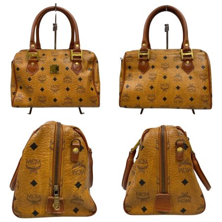  MCM エムシーエム ミニボストンバッグ ヴィセトス ジャンク品 ブラウン