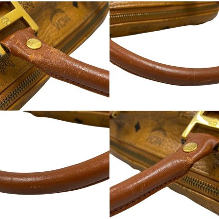  MCM エムシーエム ミニボストンバッグ ヴィセトス ジャンク品 ブラウン