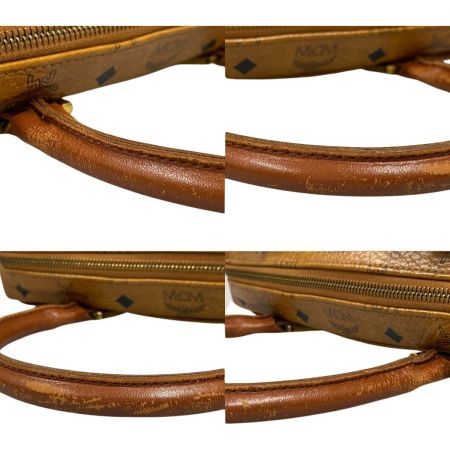  MCM エムシーエム ミニボストンバッグ ヴィセトス ジャンク品 ブラウン