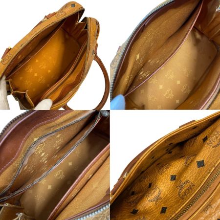  MCM エムシーエム ミニボストンバッグ ヴィセトス ジャンク品 ブラウン