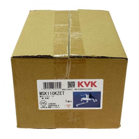  KVK シングルレバー式混合栓(eレバー) MSK110KZET 寒冷地仕様 壁付シングル 未開封品