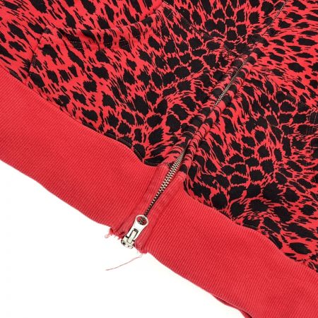  CREAM SODA クリームソーダ パーカー ピンクドラゴン ヒョウ柄 レッド サイズM