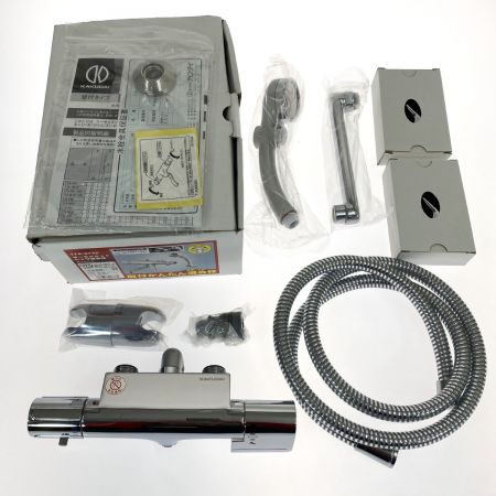  KAKUDAI サーモスタットシャワー混合栓 174-373K 寒冷地仕様 壁付サーモ