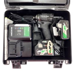 HiKOKI ハイコーキ 36V コードレスインパクトドライバ WH36DC ブラック 充電器・充電池2個・ケース付 Cランク