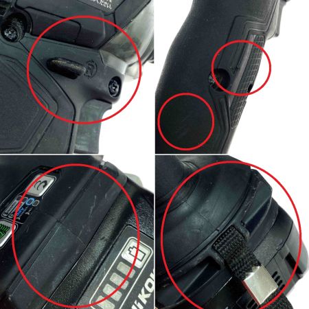 HiKOKI ハイコーキ 36V コードレスインパクトドライバ WH36DC ブラック 充電器・充電池2個・ケース付