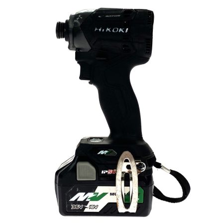 HiKOKI ハイコーキ 36V コードレスインパクトドライバ WH36DC ブラック 充電器・充電池2個・ケース付