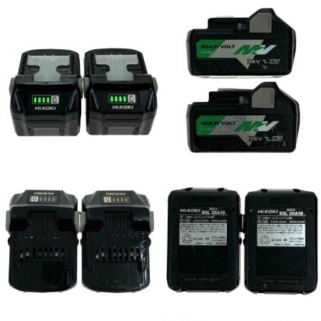 HiKOKI ハイコーキ 36V コードレスインパクトドライバ WH36DC ブラック 充電器・充電池2個・ケース付