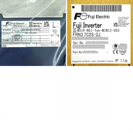  富士電機 インバーター FRN3.7C2S-2J 未使用品