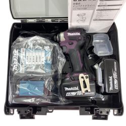 ## MAKITA マキタ 18V 充電式インパクトドライバ TD173DGXAP パープル 充電器・充電池2個・ケース付 Aランク