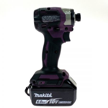  MAKITA マキタ 18V 充電式インパクトドライバ TD173DGXAP パープル 充電器・充電池2個・ケース付