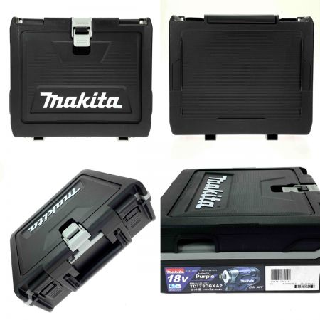  MAKITA マキタ 18V 充電式インパクトドライバ TD173DGXAP パープル 充電器・充電池2個・ケース付