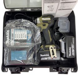 ## MAKITA マキタ 18V 充電式インパクトドライバ TD173DRGXO オリーブ 充電器・充電池2個・ケース付 Aランク