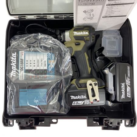  MAKITA マキタ 18V 充電式インパクトドライバ TD173DRGXO オリーブ 充電器・充電池2個・ケース付