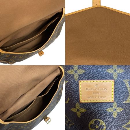  LOUIS VUITTON ルイヴィトン モノグラム ソミュール35 ショルダーバッグ M42254 ブラウン