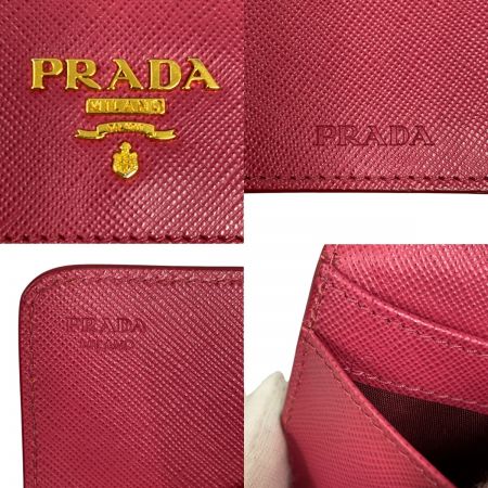  PRADA プラダ サフィアーノ カードケース・名刺ケース 1MC362 ピンク系