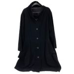 m4 新品 慈雨 じう ブラック ボタン ロングコート40定価51450円L jiu 慈雨 コート ウール 1122203 ブラウン サイズ40 - 中古