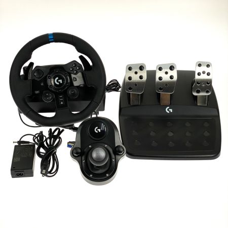  Logitech G923レーシングホイール&ペダル/Driving Forceシフターセット PC PS4 PS5対応