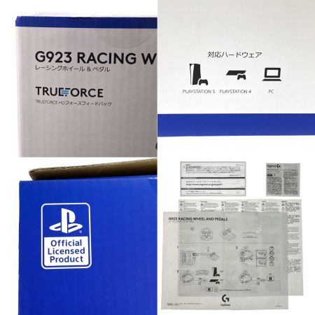  Logitech G923レーシングホイール&ペダル/Driving Forceシフターセット PC PS4 PS5対応