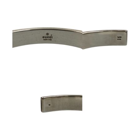  GUCCI グッチ ブレスレット バングル サイズ18 GG＆ビー 蜂 728296 J8400 0728 シルバー