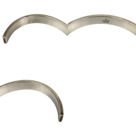  GUCCI グッチ ブレスレット バングル サイズ18 GG＆ビー 蜂 728296 J8400 0728 シルバー