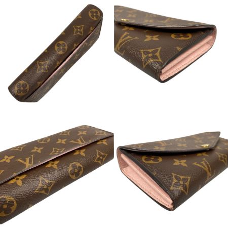  LOUIS VUITTON ルイヴィトン モノグラム ポルトフォイユ サラ 長財布 RFID確認済 M62235 ローズ・バレリーヌ