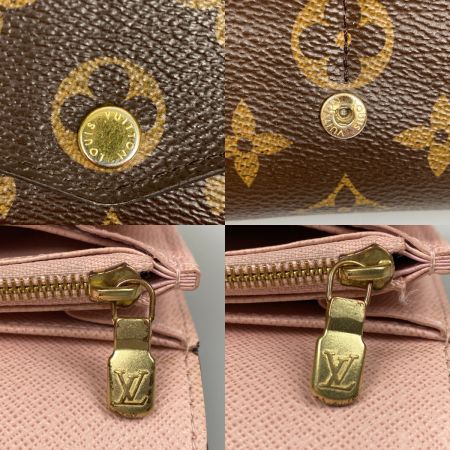  LOUIS VUITTON ルイヴィトン モノグラム ポルトフォイユ サラ 長財布 RFID確認済 M62235 ローズ・バレリーヌ
