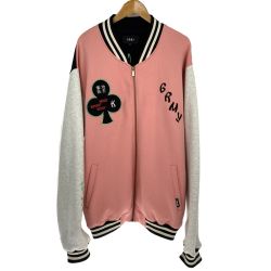 ## GRMY スタジャン ピンク x ブラック サイズXL Bランク