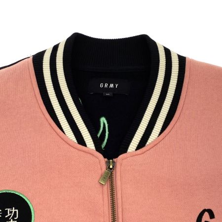  GRMY スタジャン ピンク x ブラック サイズXL