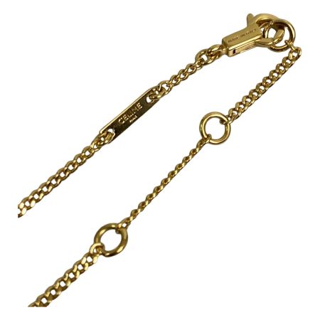  CELINE セリーヌ トリオンフ ラインストーン ネックレス 約42cm FTT2234