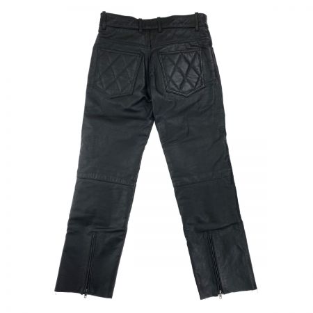  MOTO FIELD レザーパンツ キルトステッチデザイン ブラック Lサイズ