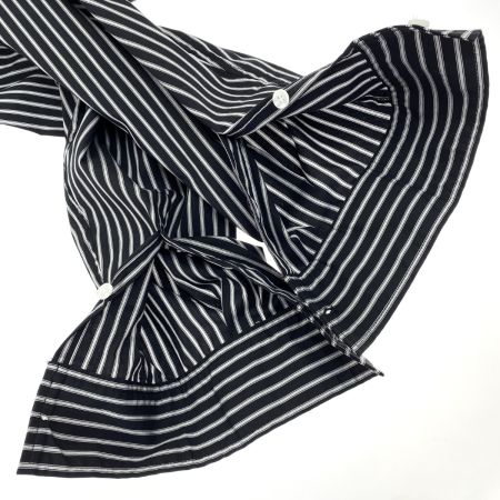  Subciety サブサエティ 長袖シャツ ストライプ 105-20439 ブラック サイズM