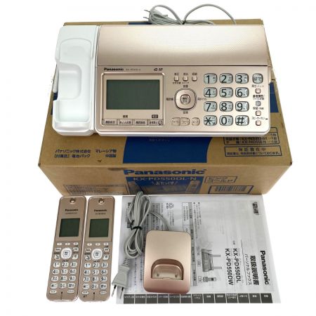  Panasonic パナソニック おたっくす デジタルコードレスファクス 子機1台付 KX-PD550DL ピンクゴールド