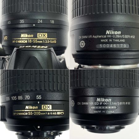  Nikon ニコン 一眼レフカメラ D3100 200mmダブルズームキット