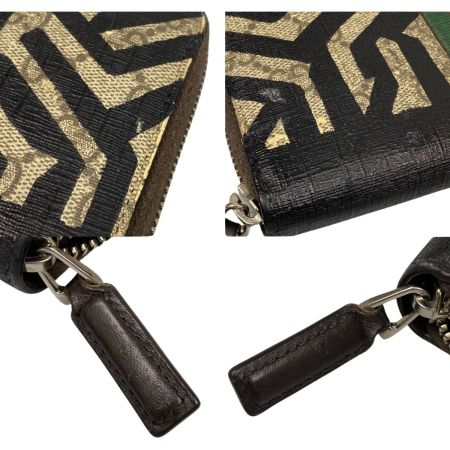  GUCCI グッチ 長財布 ラウンドファスナー GGスプリーム シェリーライン アニマリエ 蜂 ハチ ビー GG柄 408831