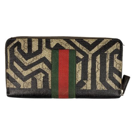  GUCCI グッチ 長財布 ラウンドファスナー GGスプリーム シェリーライン アニマリエ 蜂 ハチ ビー GG柄 408831