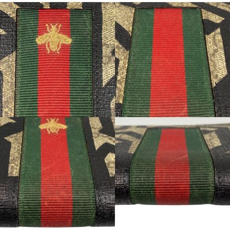  GUCCI グッチ 長財布 ラウンドファスナー GGスプリーム シェリーライン アニマリエ 蜂 ハチ ビー GG柄 408831