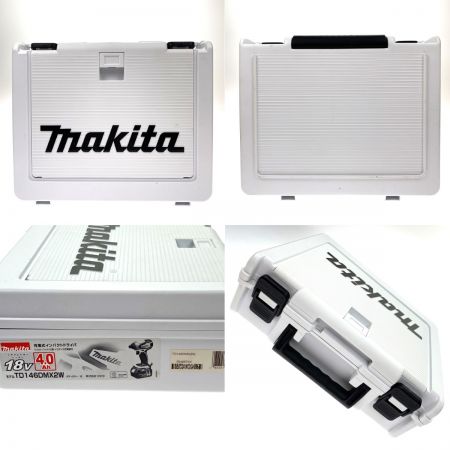  MAKITA マキタ 充電式インパクトドライバ TD146DMX2W ブラック 18V 4.0Ah 充電器・充電池2個・ケース付