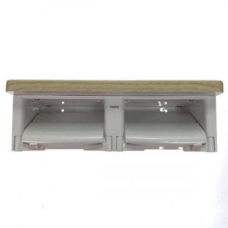  TOTO トートー 棚付二連紙巻器（芯ありペーパー対応） YH600FMR#EL ライトウッド