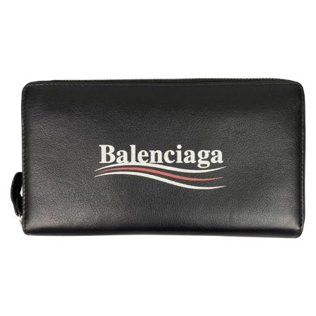  BALENCIAGA バレンシアガ エブリデイ ラウンドファスナー長財布 516362・1000・Y・532244 ブラック