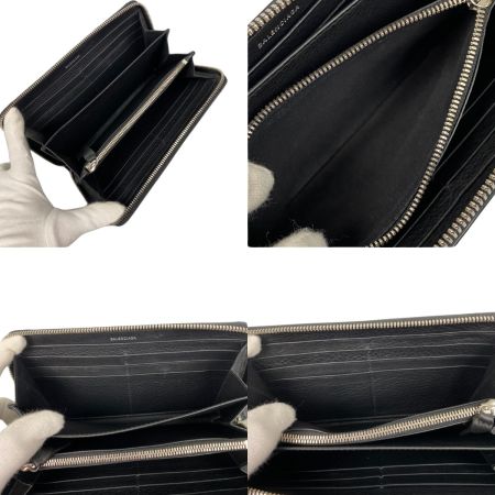  BALENCIAGA バレンシアガ エブリデイ ラウンドファスナー長財布 516362・1000・Y・532244 ブラック